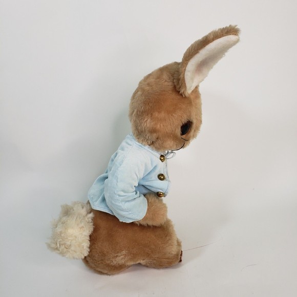 Vtg El Greco Greek Bunny Peter Rabbit w/Blue Coat Handmade Stuffed Animal Plush - Picture 3 of 9